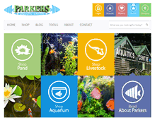Tablet Screenshot of parkersaquatic.com
